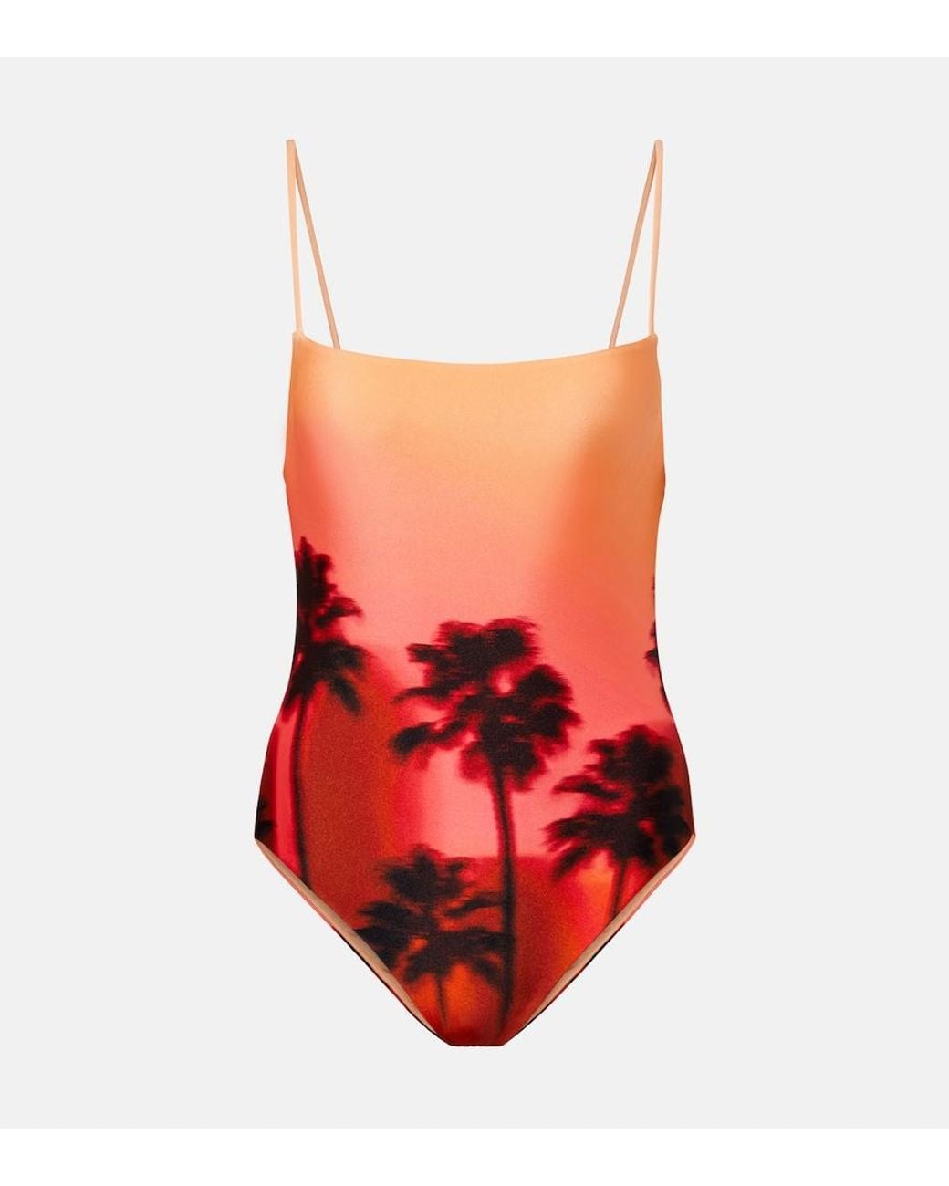 Jonathan Simkhai Red Printed Swimsuit