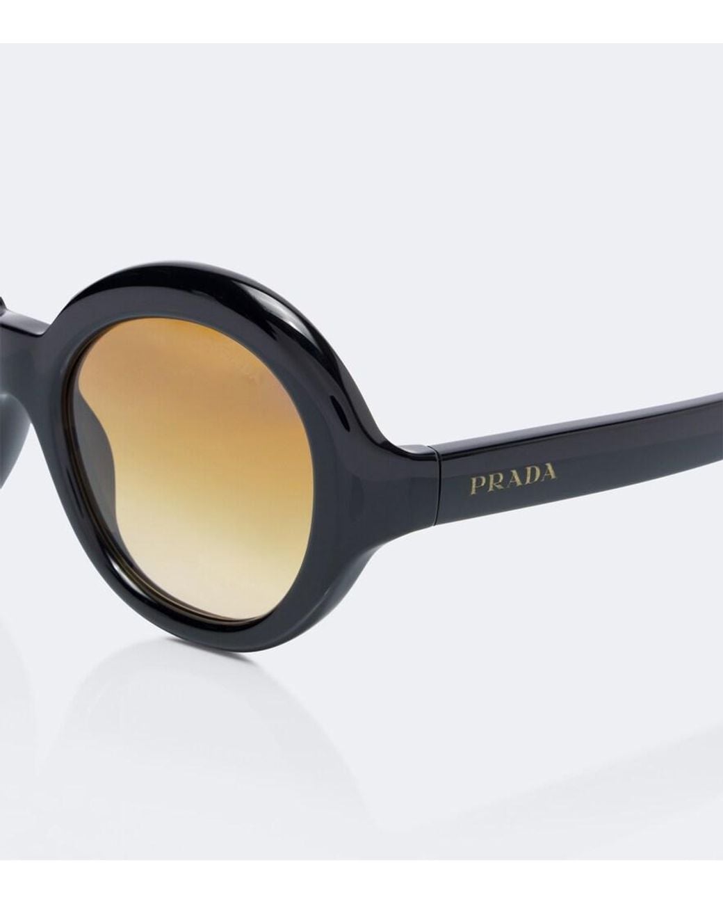 Prada Brown Shadowplay Round Sunglasses