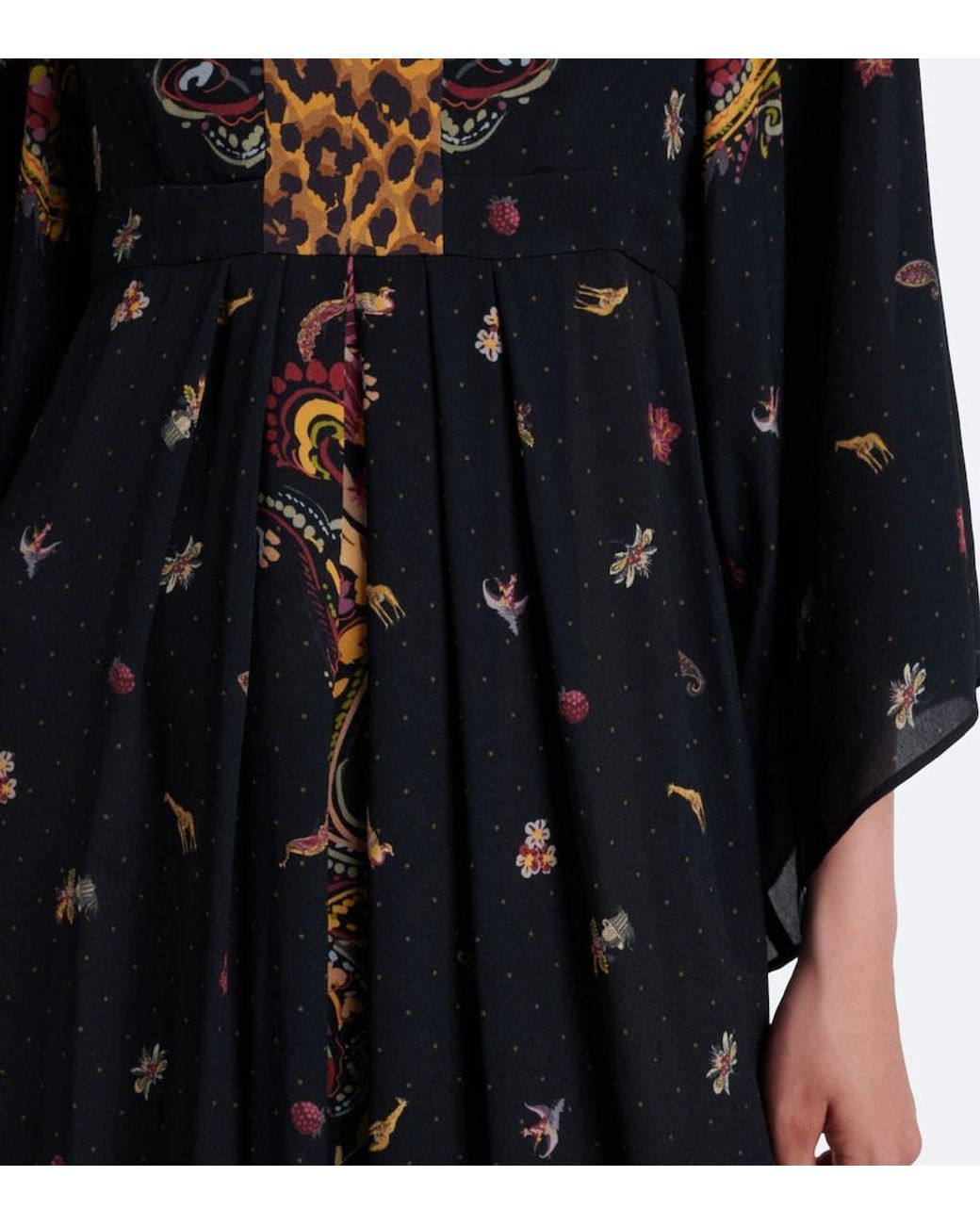 Etro Black Printed Maxi Dress