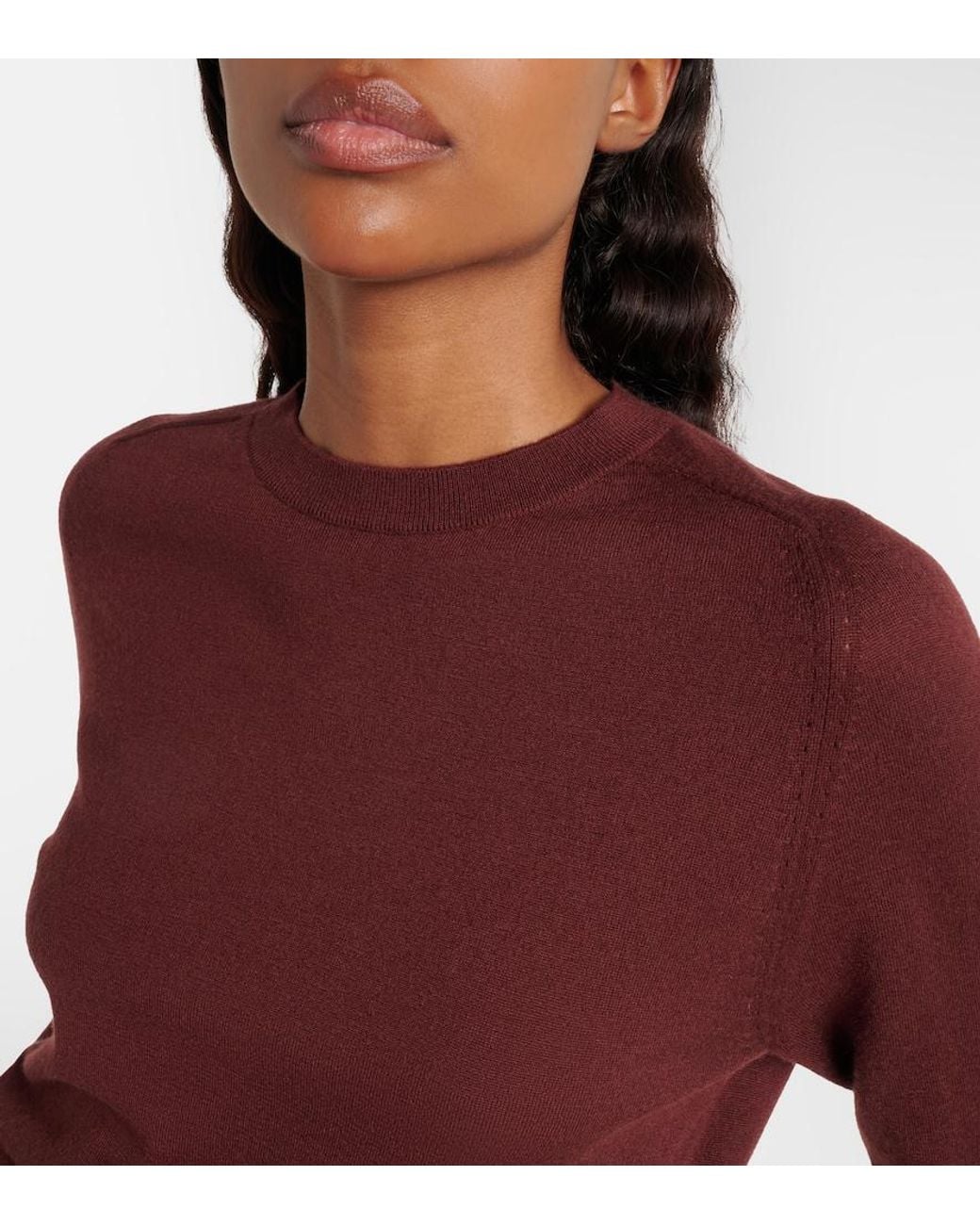 Loro Piana Red Piuma Cashmere Sweater