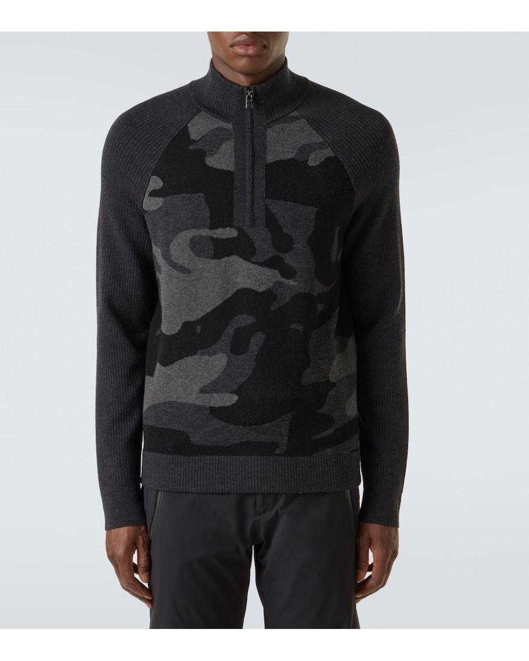 Bogner Black Reso Virgin Wool Sweater for men