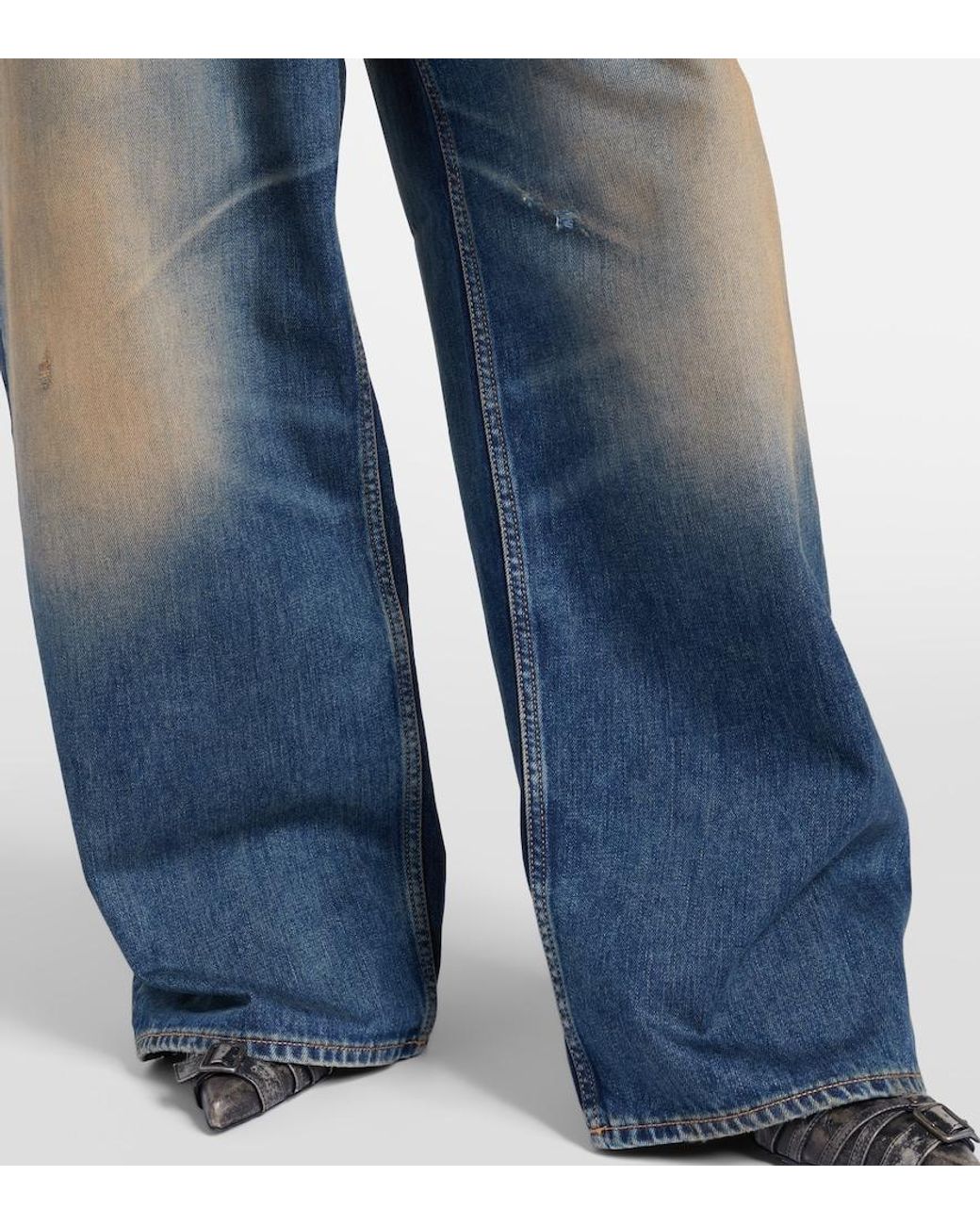 Acne Blue U Rocka Wide-Leg Jeans