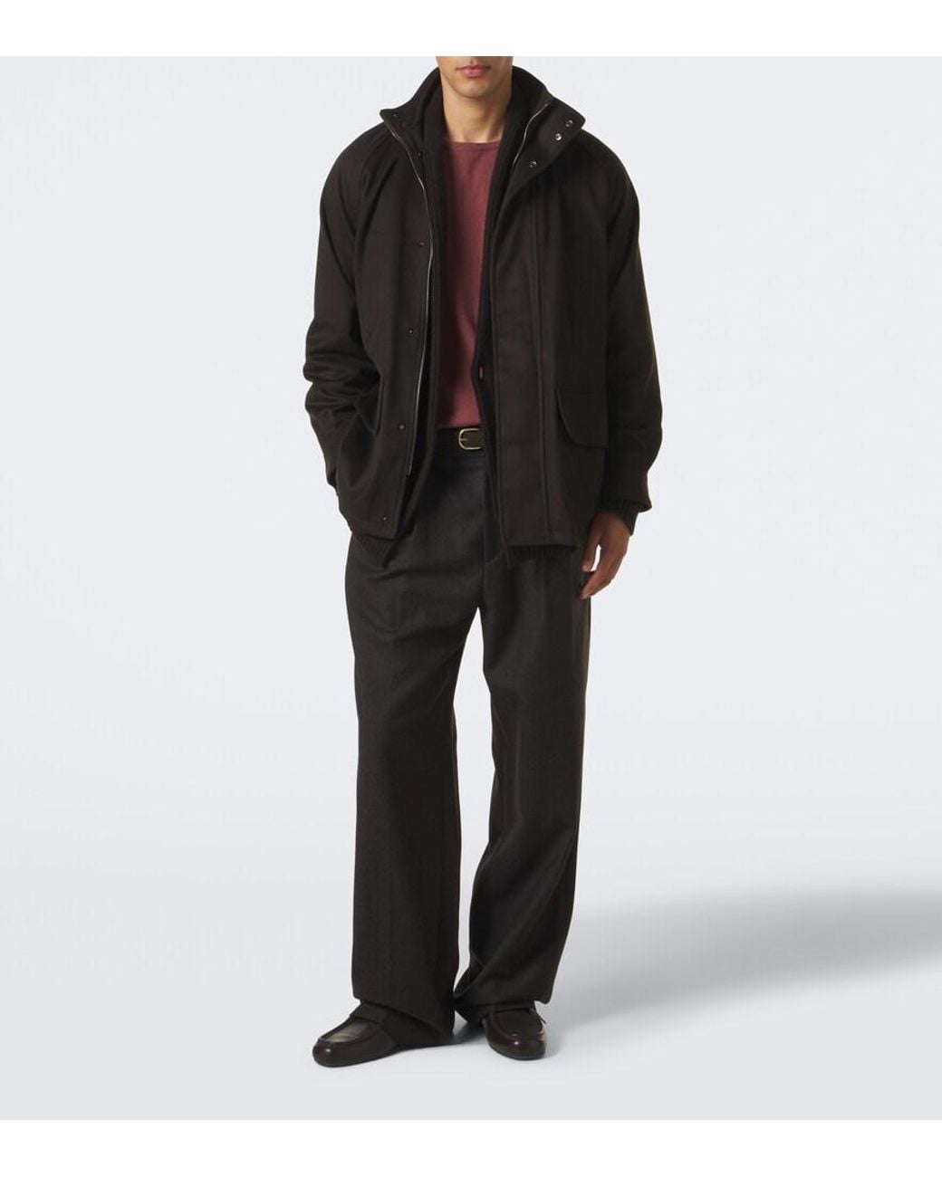 STÒFFA Black Cashmere Jacket for men
