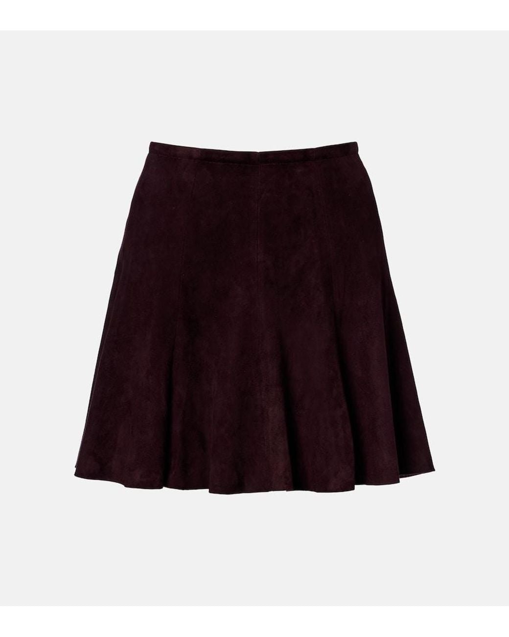Stouls Red Mila Suede Miniskirt