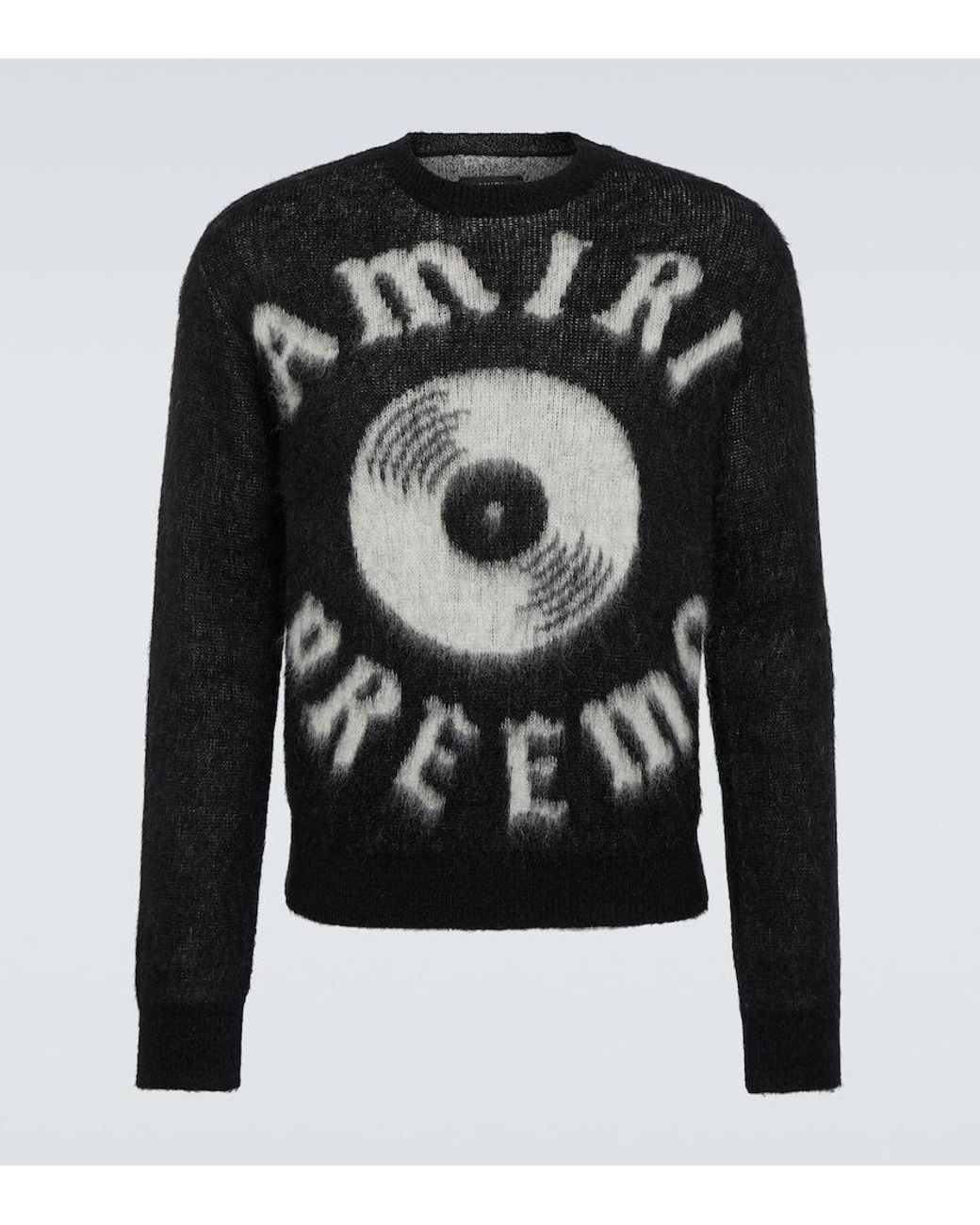 Amiri Black Logo Wool Sweater for men