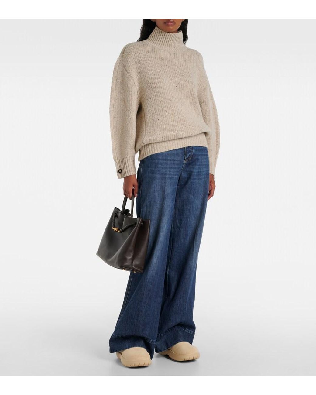 Bottega Veneta Natural Suede Ankle Boots