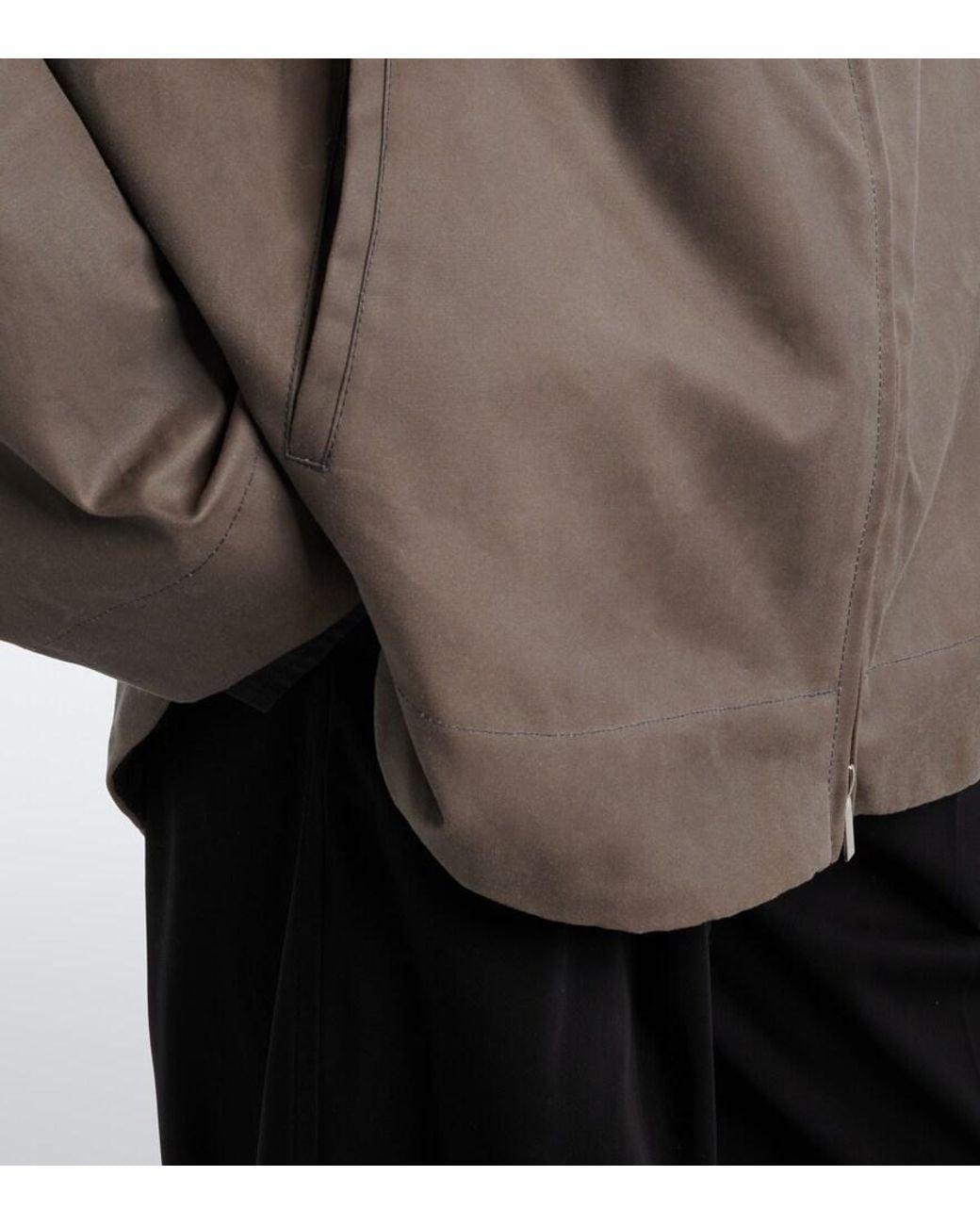 Totême Black Coated Cotton Jacket