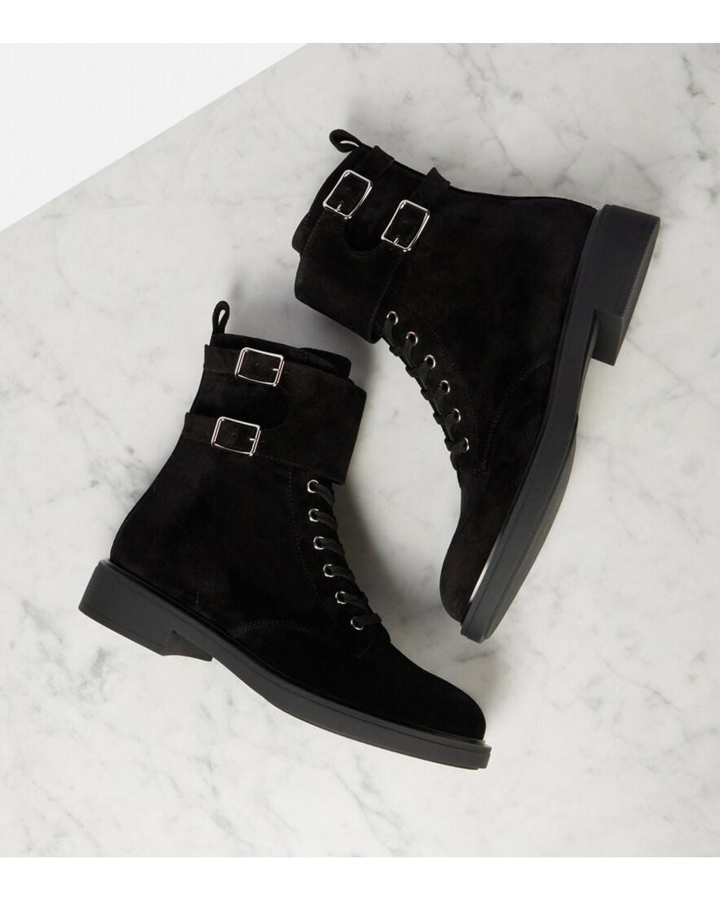 Anfibi Ripley di Gianvito Rossi in Black