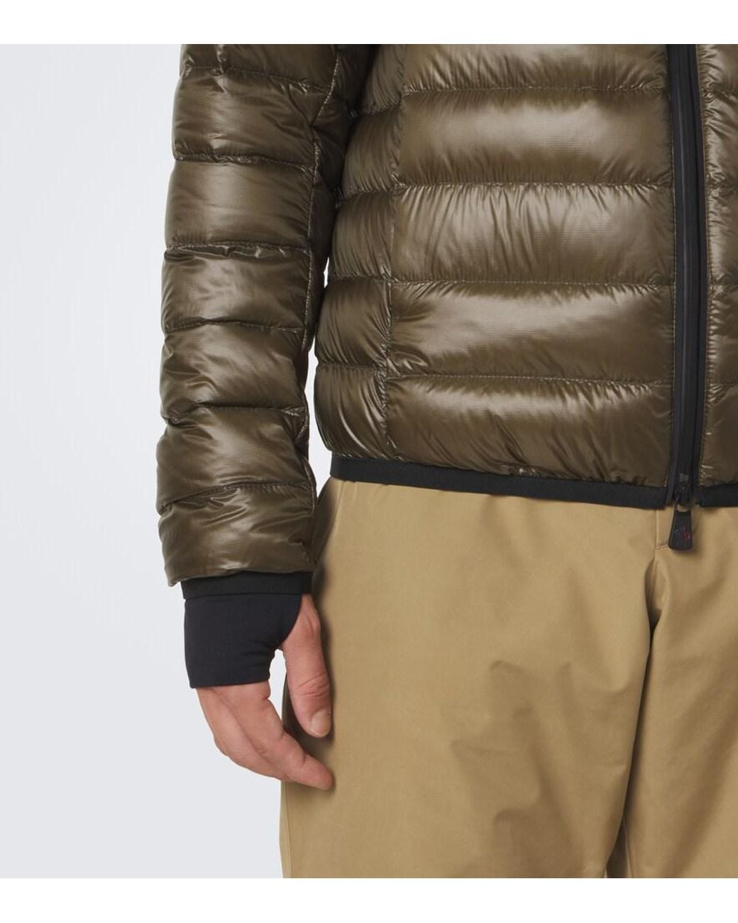 Moncler Green Hers Down-Paneled Ski Jacket for men