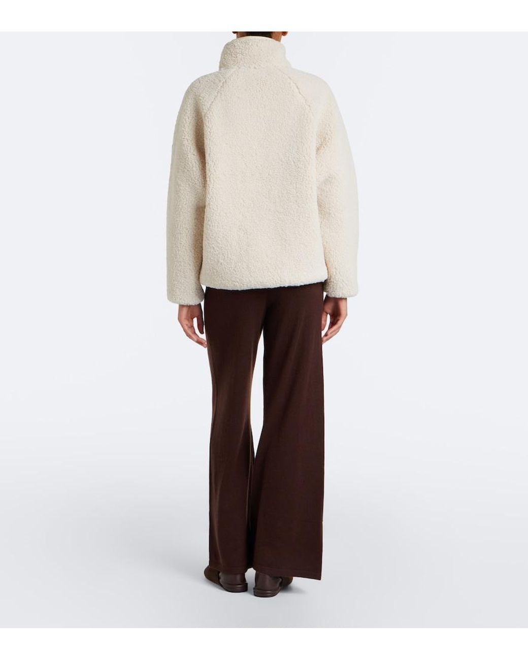 The Upside White Teddy Sweatshirt