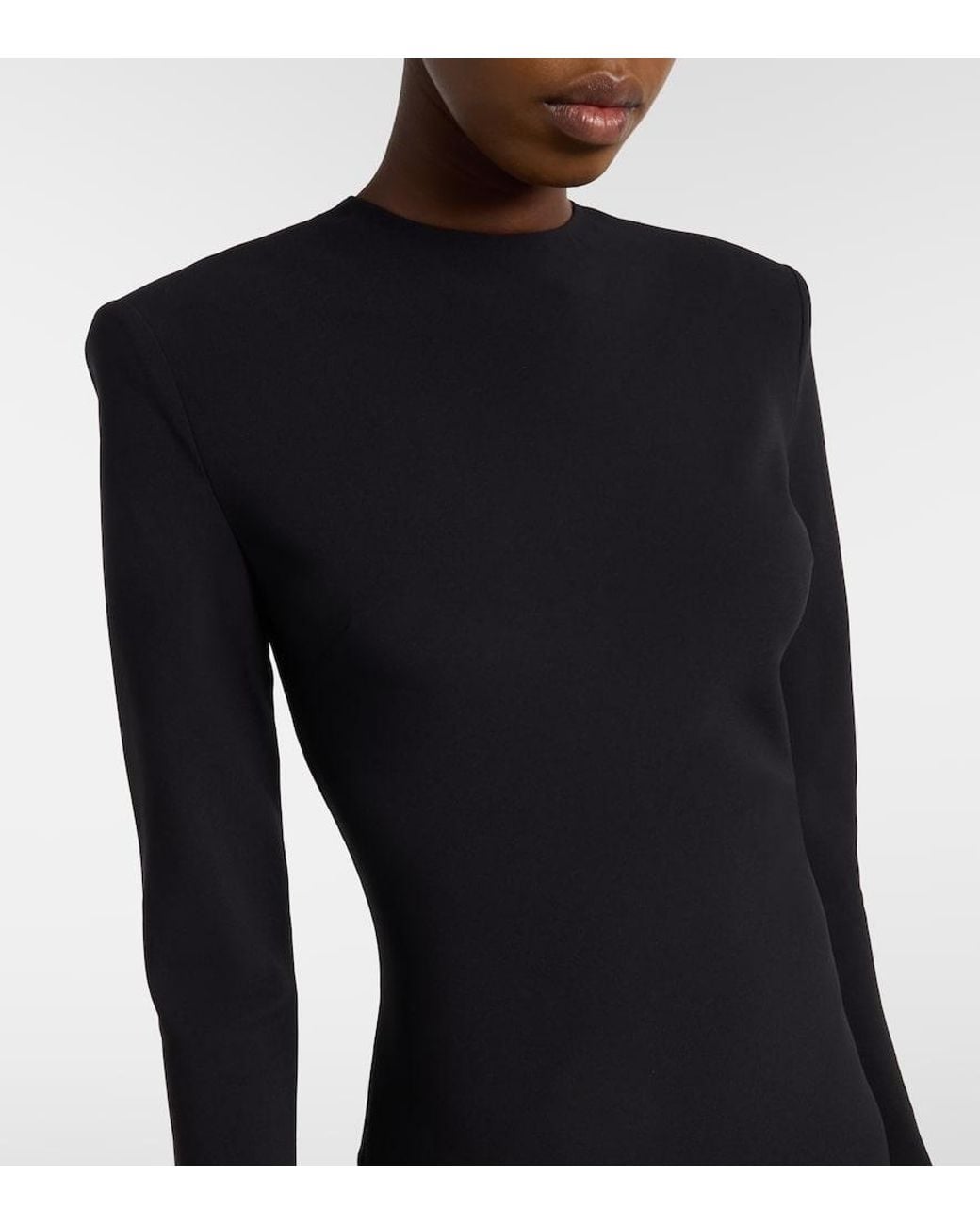 Rachel Gilbert Black Amari Embellished Gown