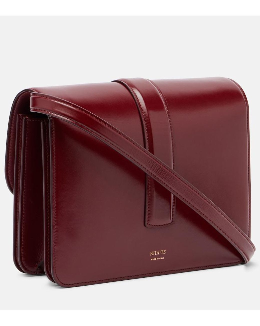 Khaite Red Blake Leather Crossbody Bag
