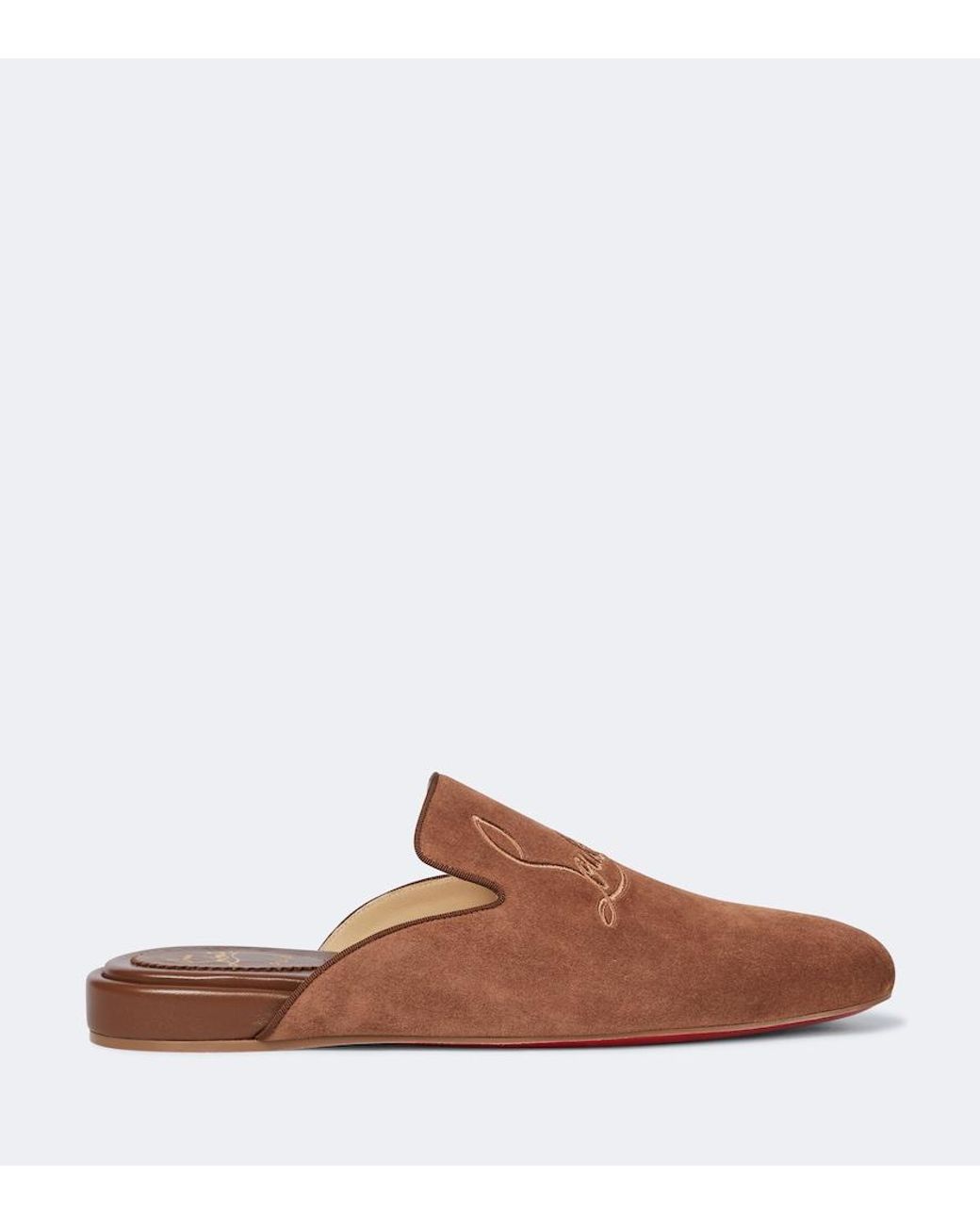 Christian Louboutin Brown Coolito Flat Mules for men