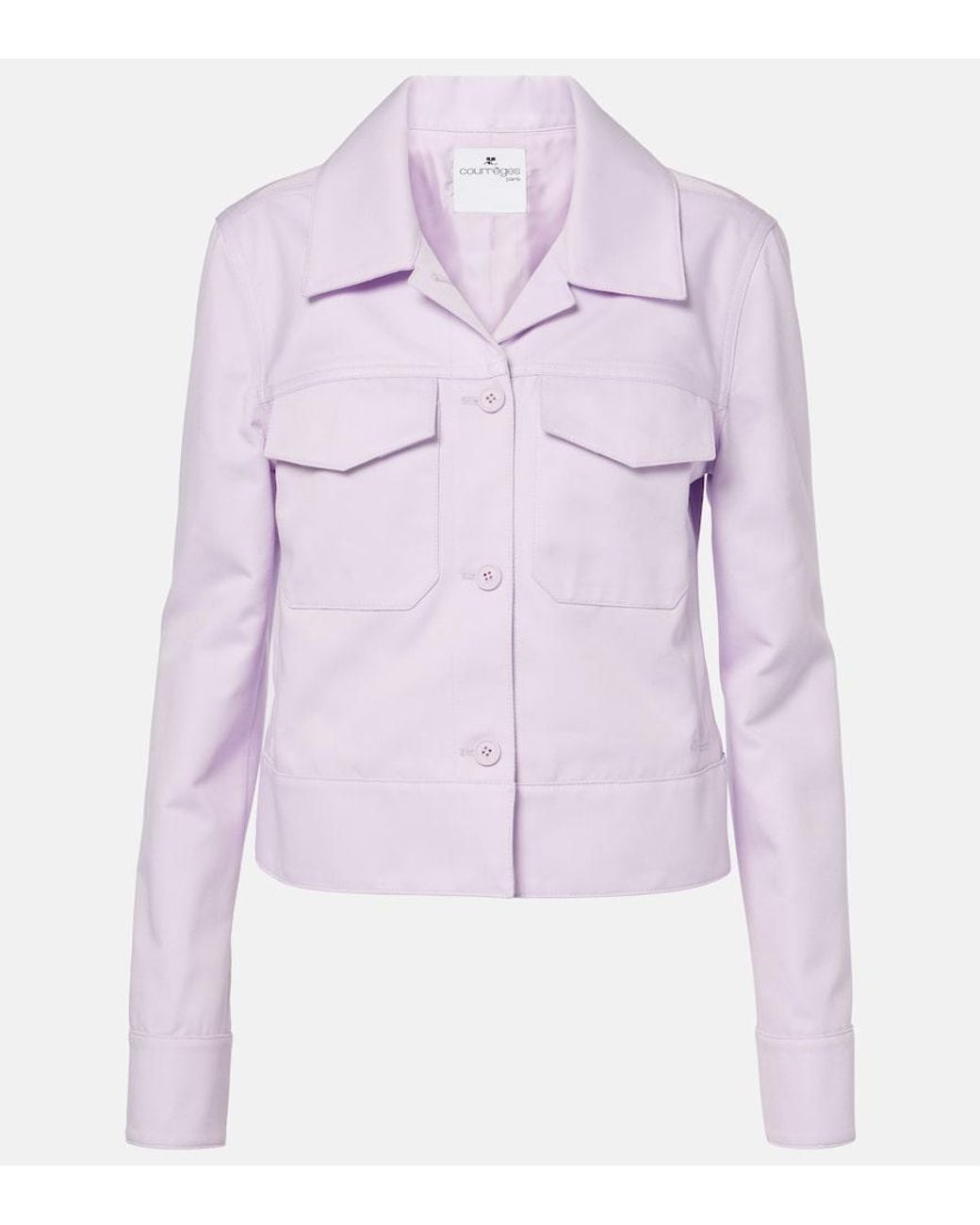 Courreges Purple Logo Jacket