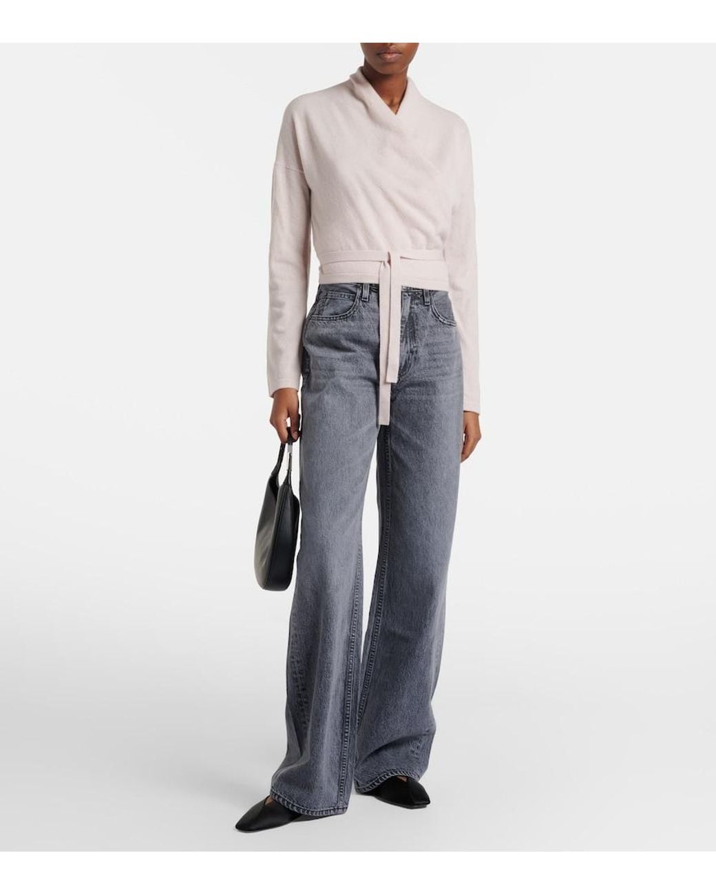 TOVE White Kay Cashmere Cardigan