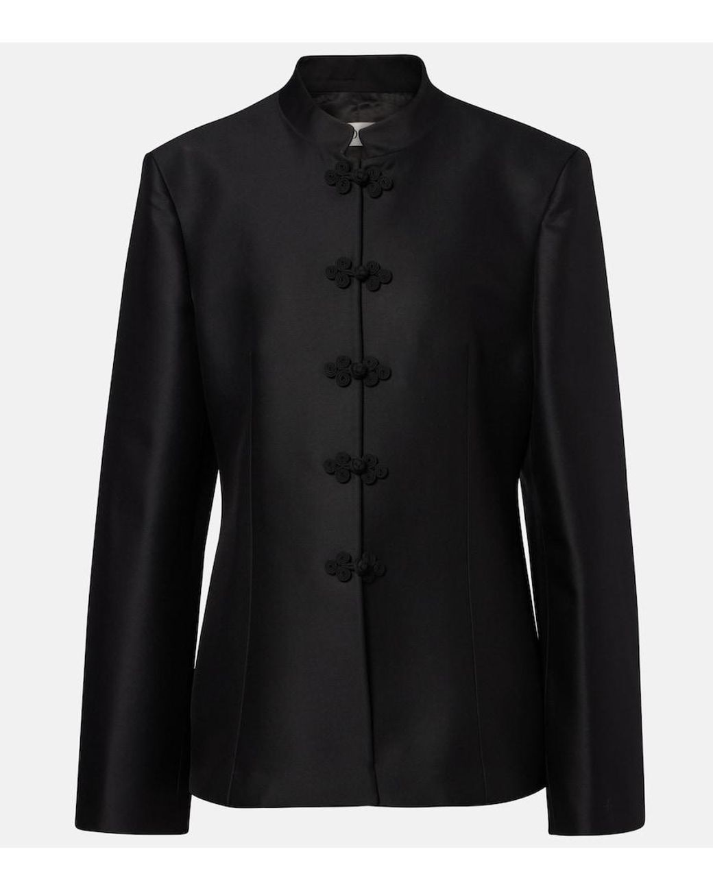 Rohe Black Wool-Blend Jacket