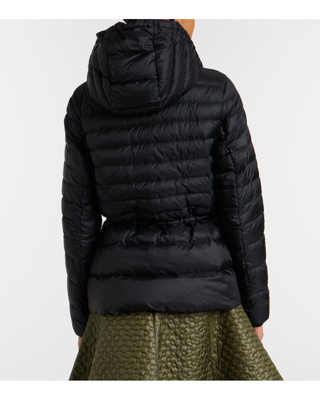 Moncler Black Raies Hooded Quilted Down Jacket