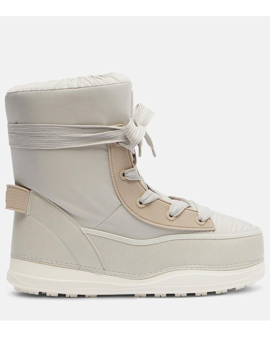 Bogner White La Plagne Lace-Up Snow Boots