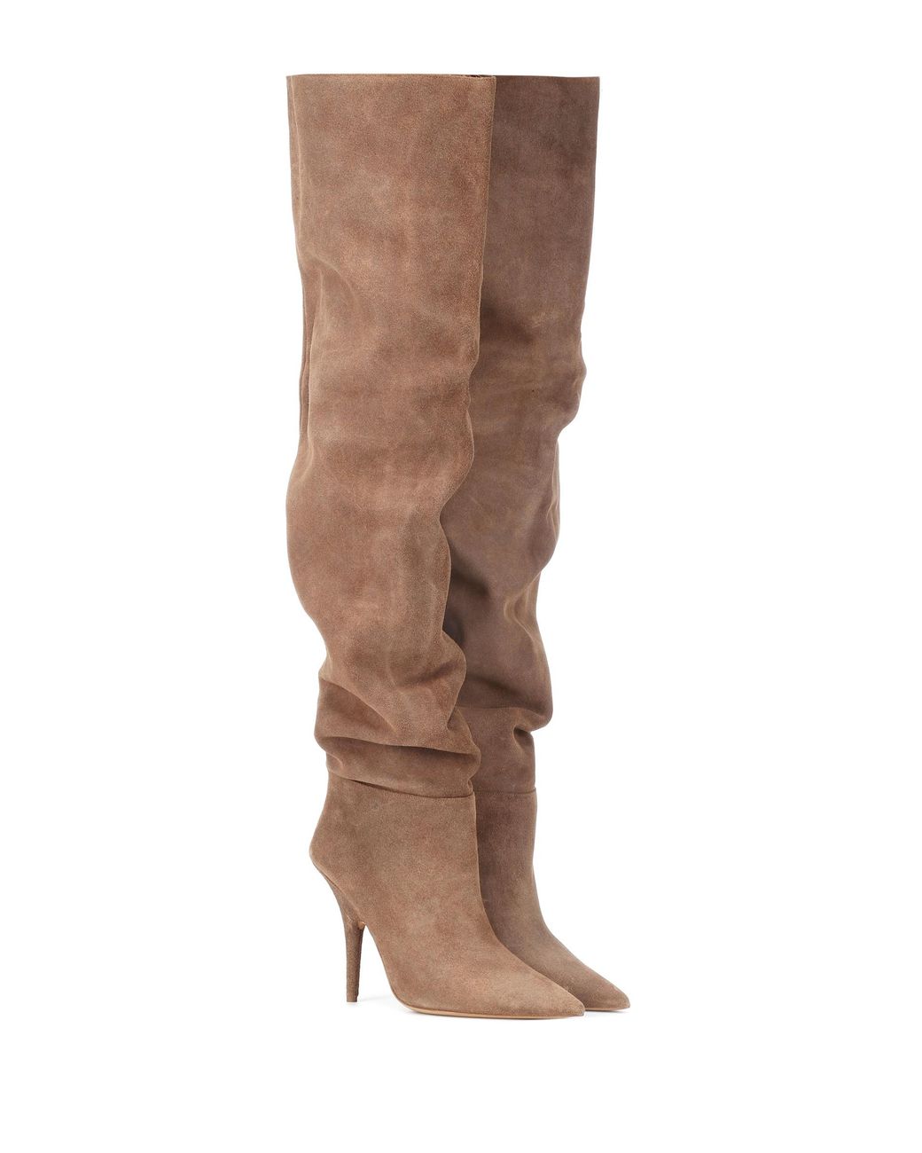 Yeezy Suede Over-the-knee Boots (season 