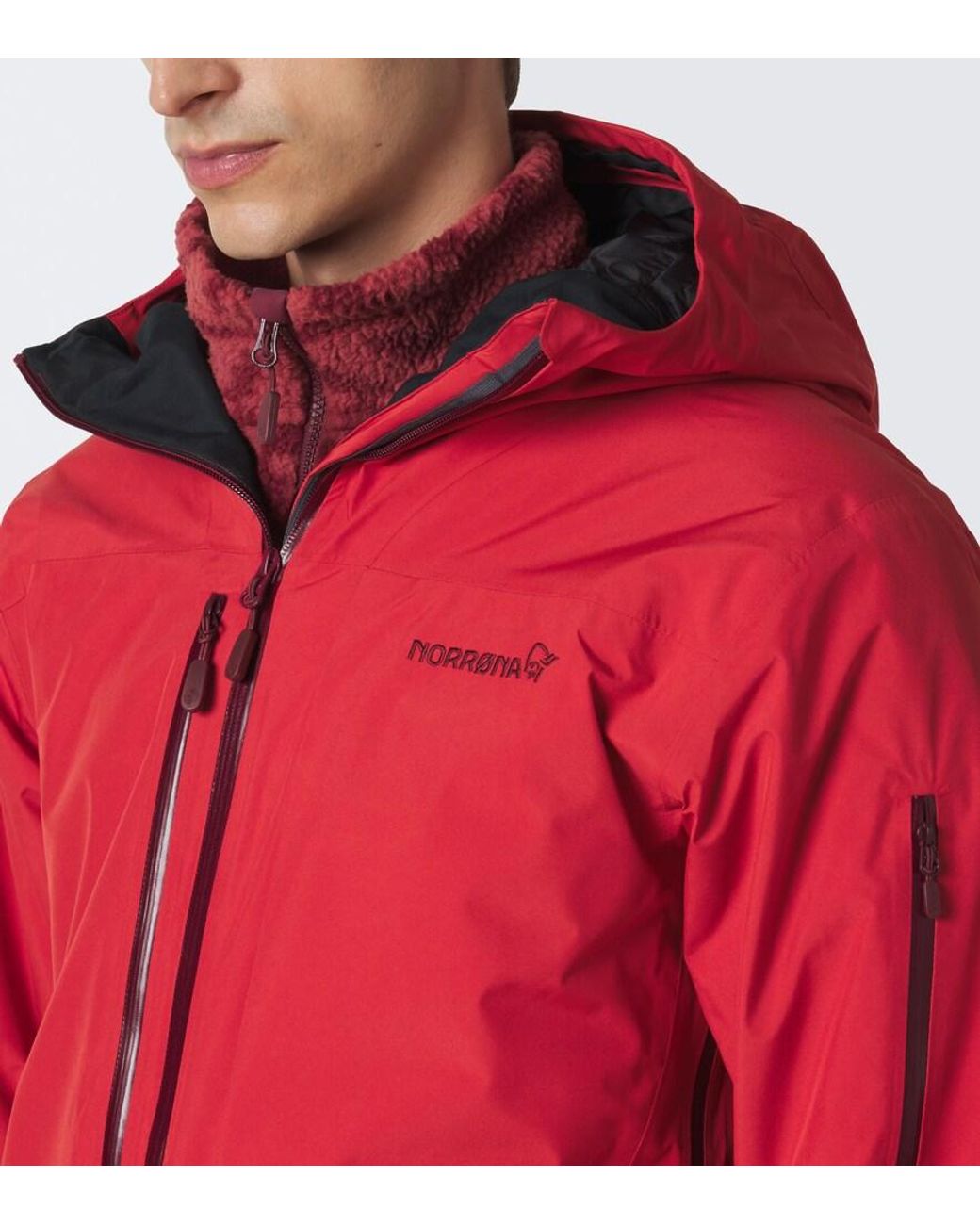 Norrona Red Lofoten Gore-Tex Ski Jacket for men
