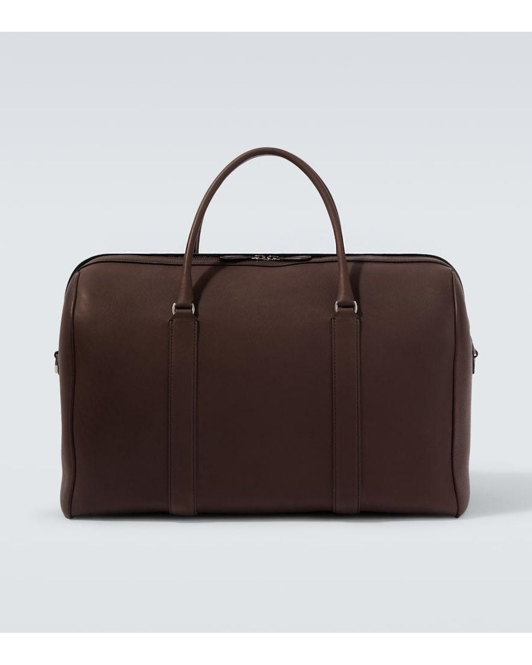 The Row Brown Iowa Leather Duffel Bag for men