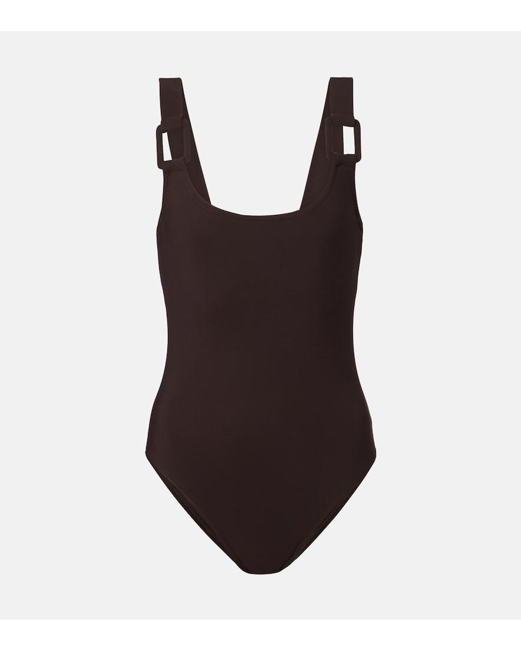 Karla Colletto Brown Juni Swimsuit