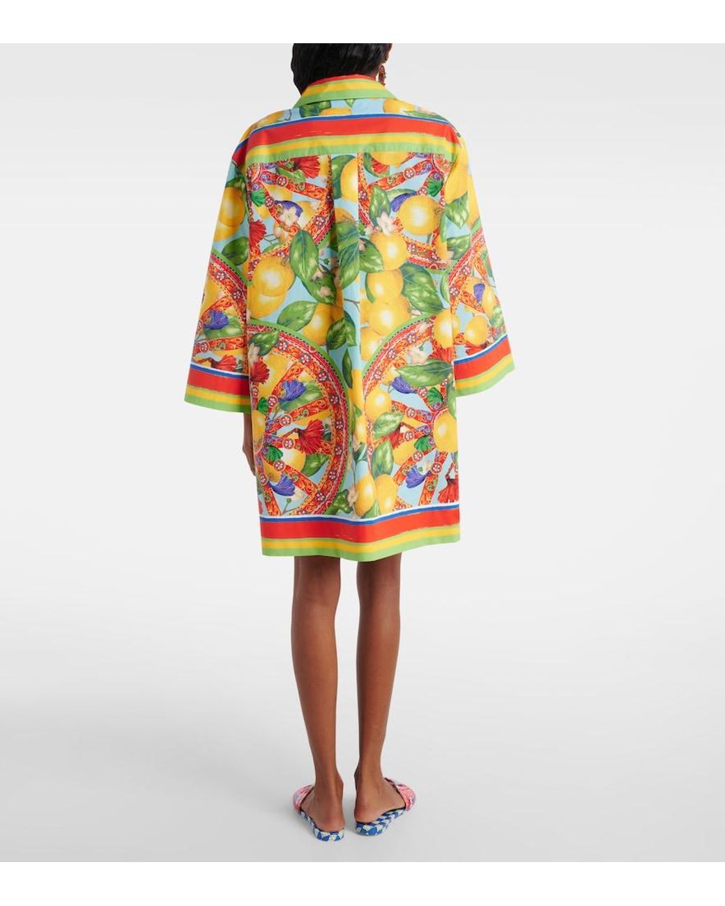 Dolce & Gabbana Multicolor Oversized Printed Shirt
