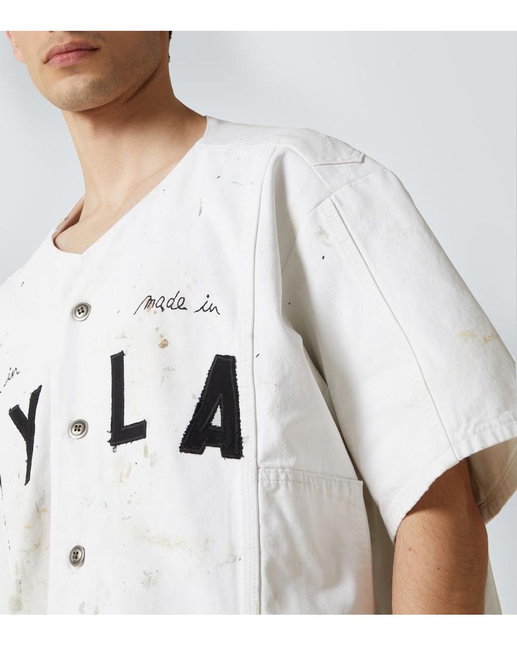 Camicia Painter di Greg Lauren in Gray da Uomo