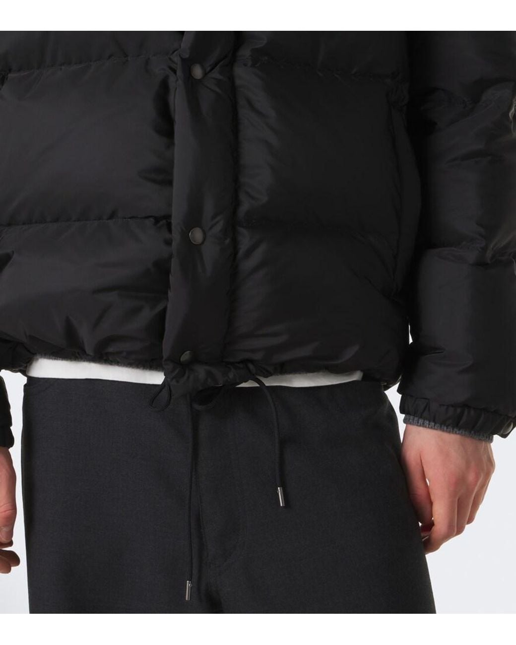 Prada Black Re-Nylon Down Jacket for men