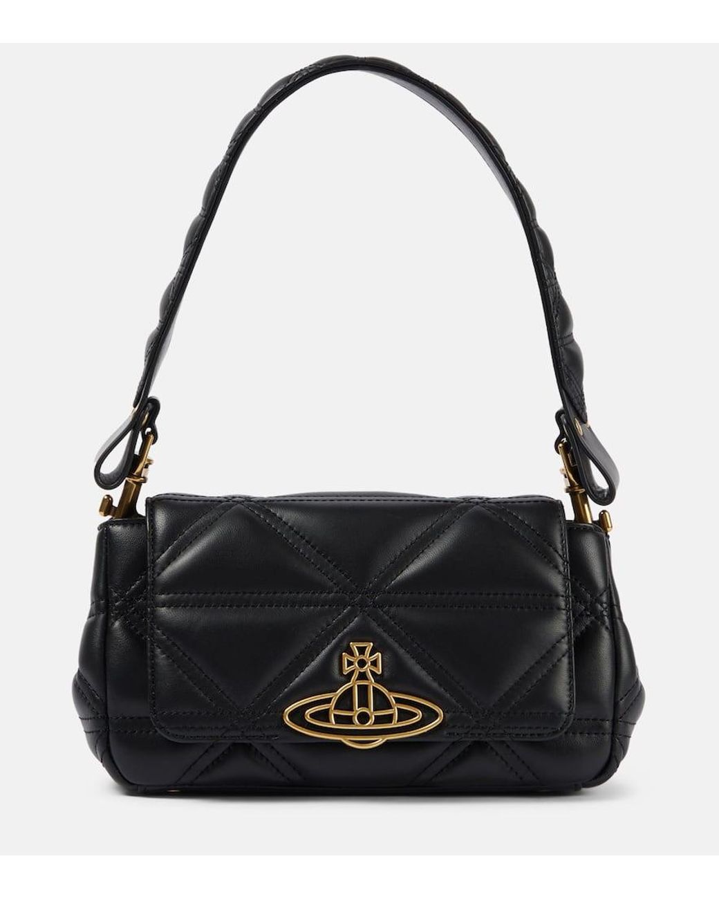 Vivienne Westwood Hazel Medium Quilted Leather Shoulder Bag Vivienne Westwood Hazel Medium Quilted Leather Shoulder Bag