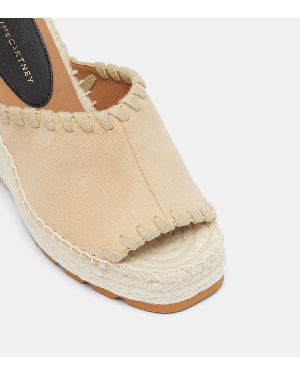 Stella McCartney Metallic Wedge Espadrilles