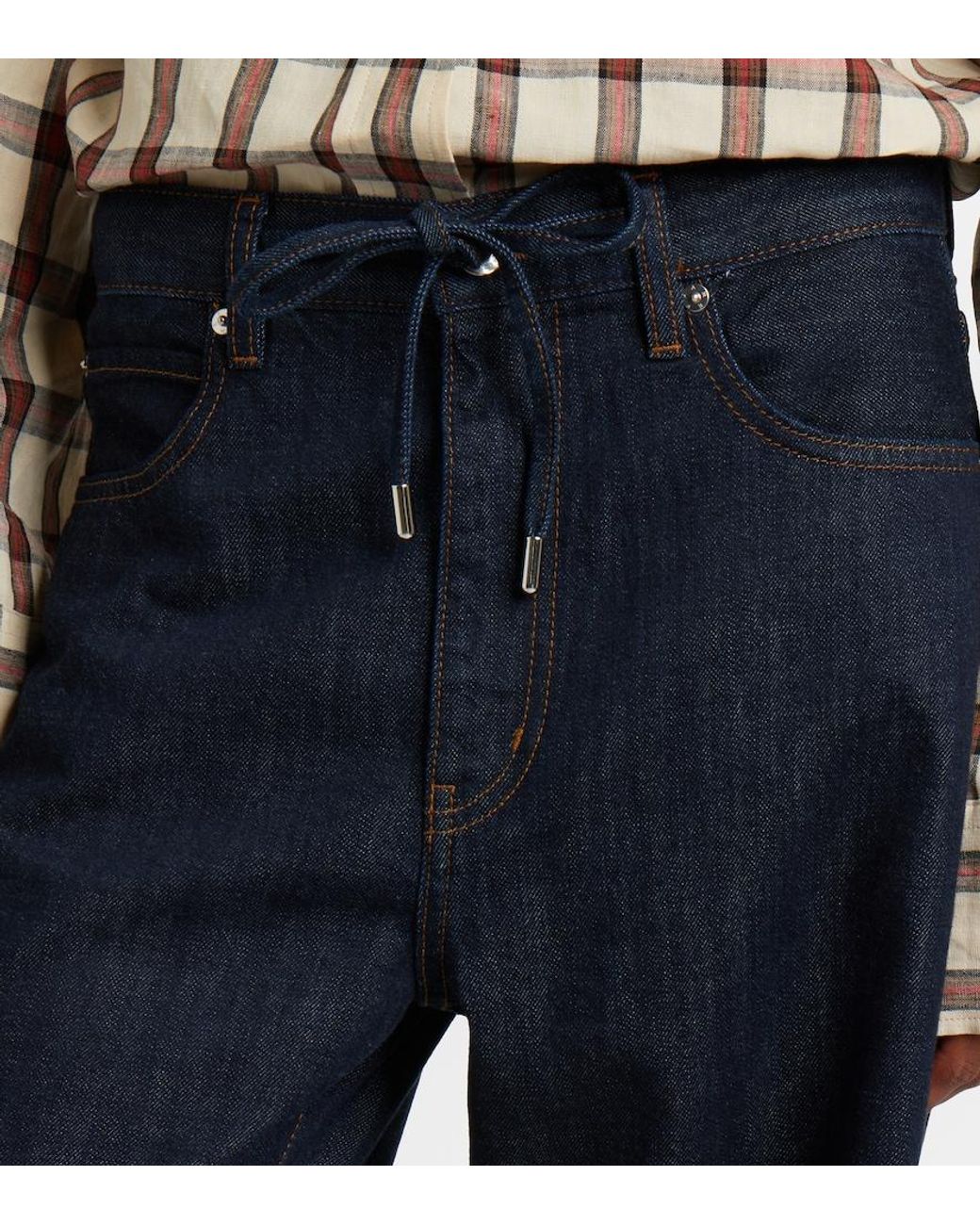FRAME Blue The Off Duty Wide-Leg Jeans
