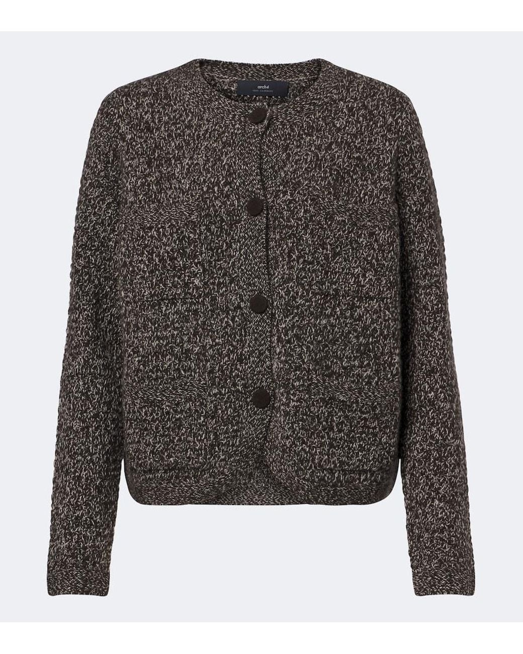 arch4 Gray Tulip Cashmere Cardigan