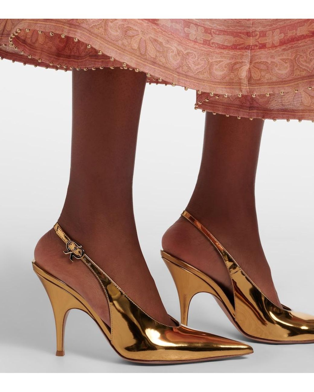 Pumps Slingback Sofia di Gianvito Rossi in Natural
