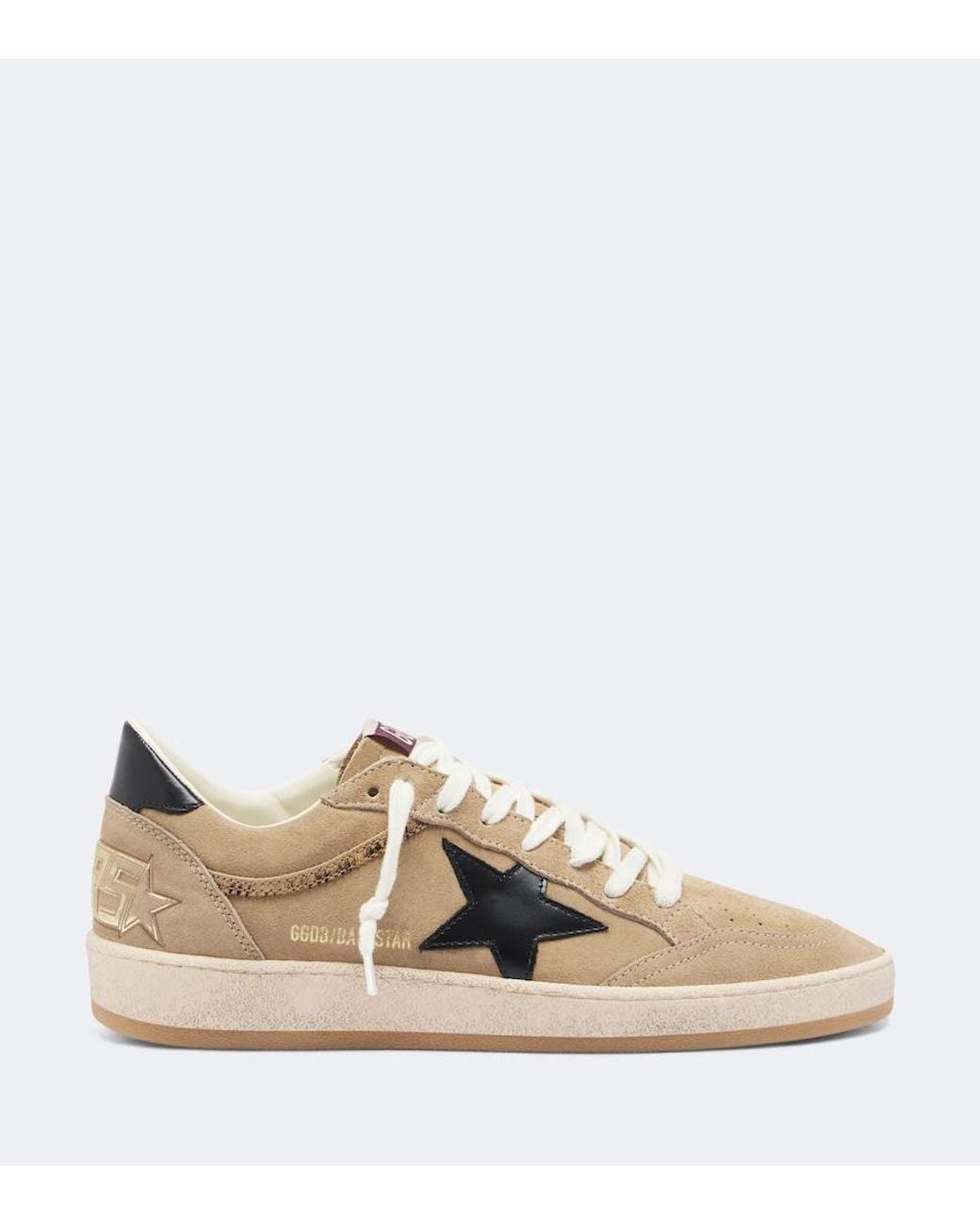 Golden Goose Deluxe Brand Natural Ball Star Suede Sneakers