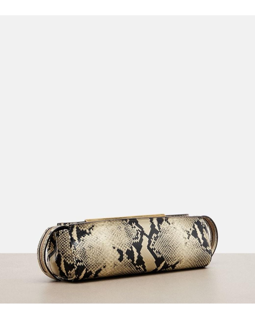 Khaite Metallic Donna Leather Clutch
