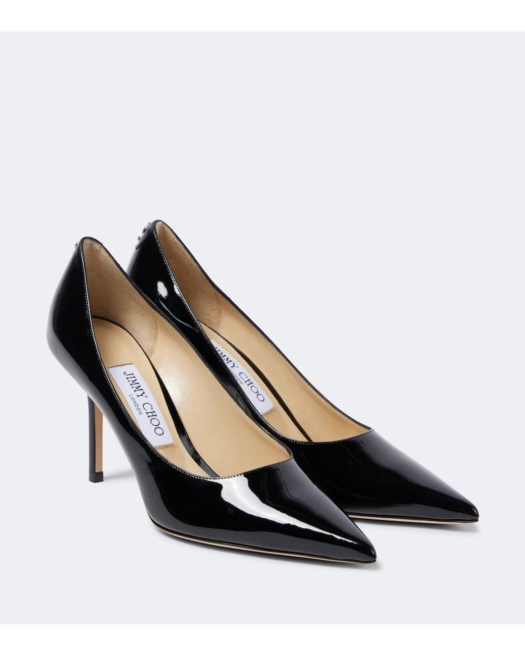 Jimmy Choo Black Love 85 Patent Leather Pumps