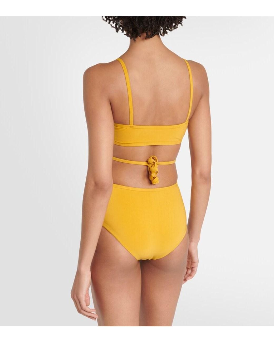 Christopher Esber Orange Verzierter Badeanzug