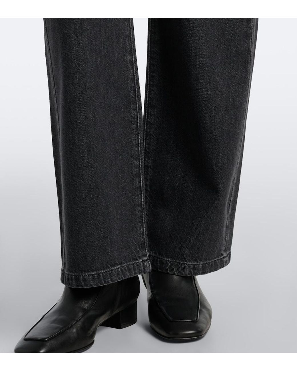 Max Mara Blue High-Rise Straight Jeans