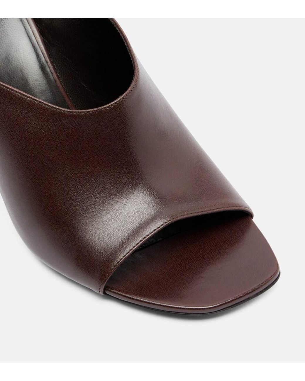 Versace Brown Giulietta Leather Mules