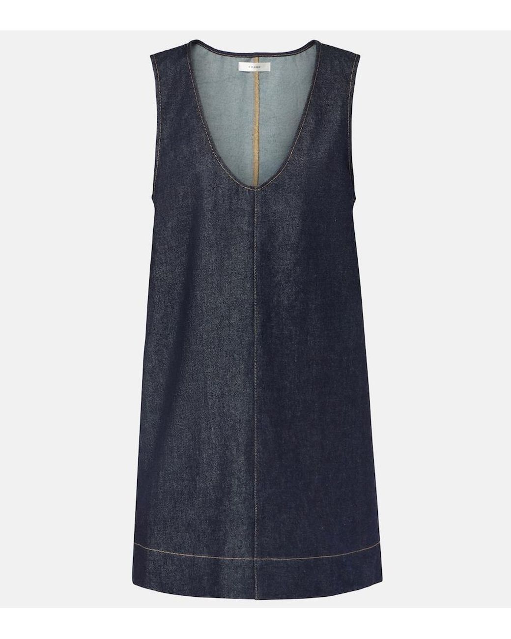 FRAME Blue Denim Minidress