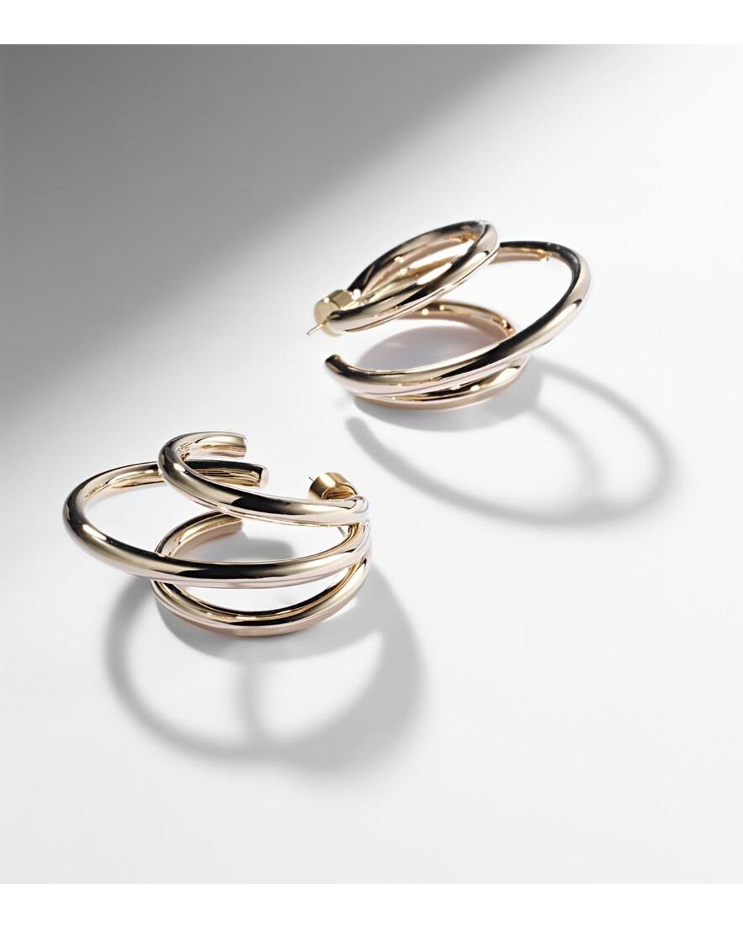 Jennifer Fisher Metallic Triple Baby 10Kt-Plated Hoop Earrings