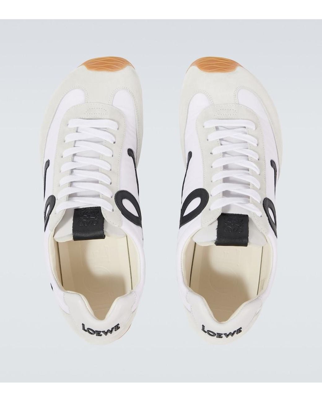 Loewe White Ballet Runner 2.0 Nylon & Calfskin Sneakers for men