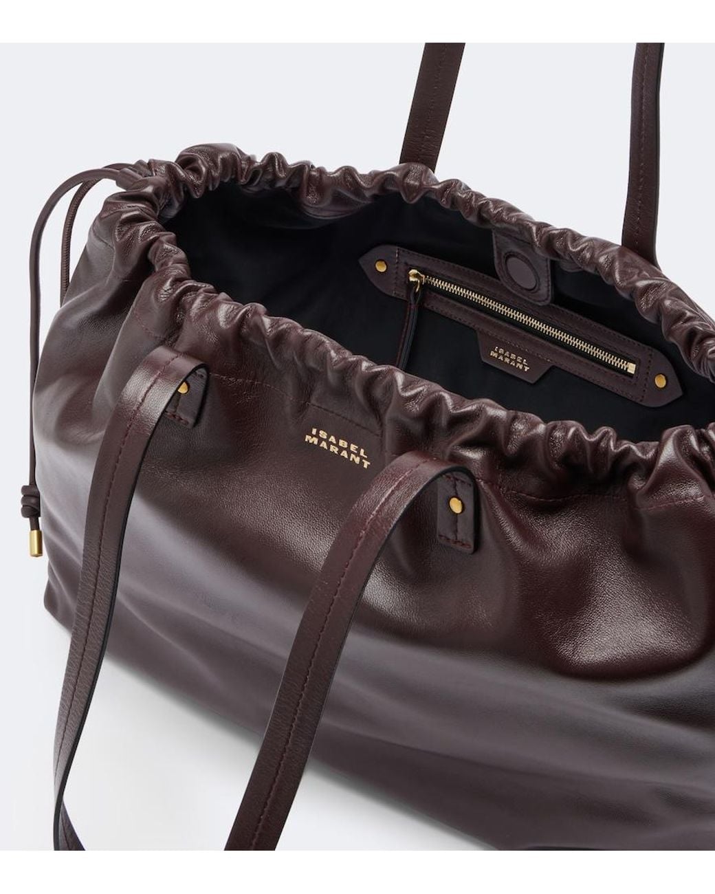 Isabel Marant Brown Silven Large Leather Shoulder Bag