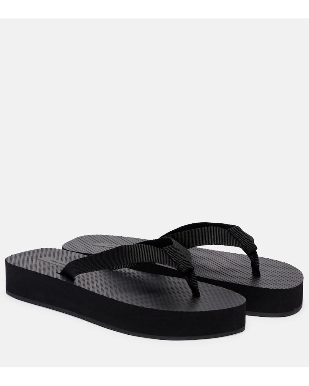 The Row Black Flat Shoes
