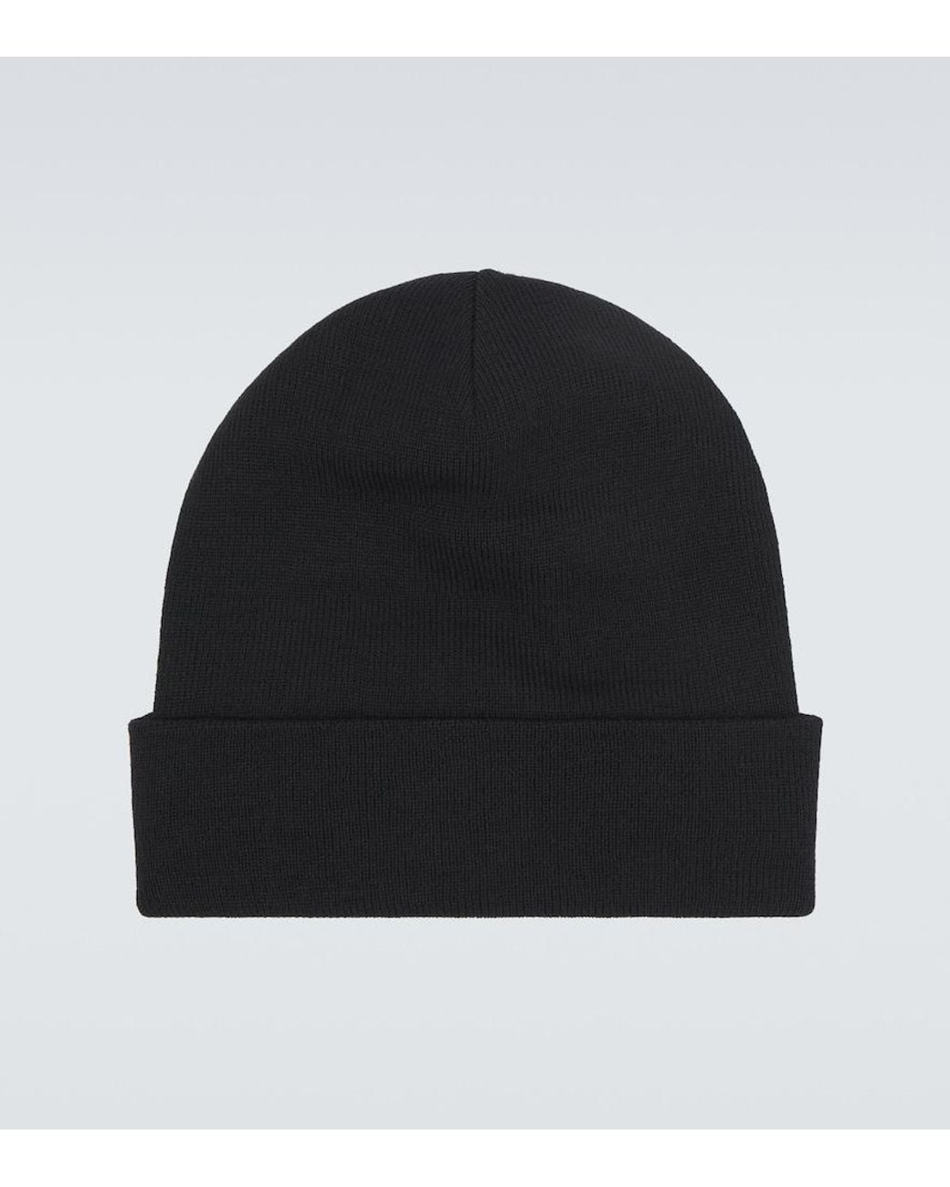 Balenciaga Black Wool-Blend Beanie for men
