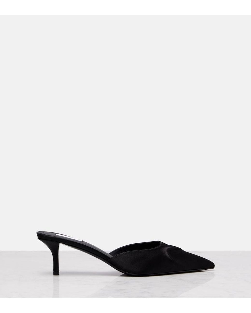 Alaïa Blue Le Cour 3D 55 Satin Mules
