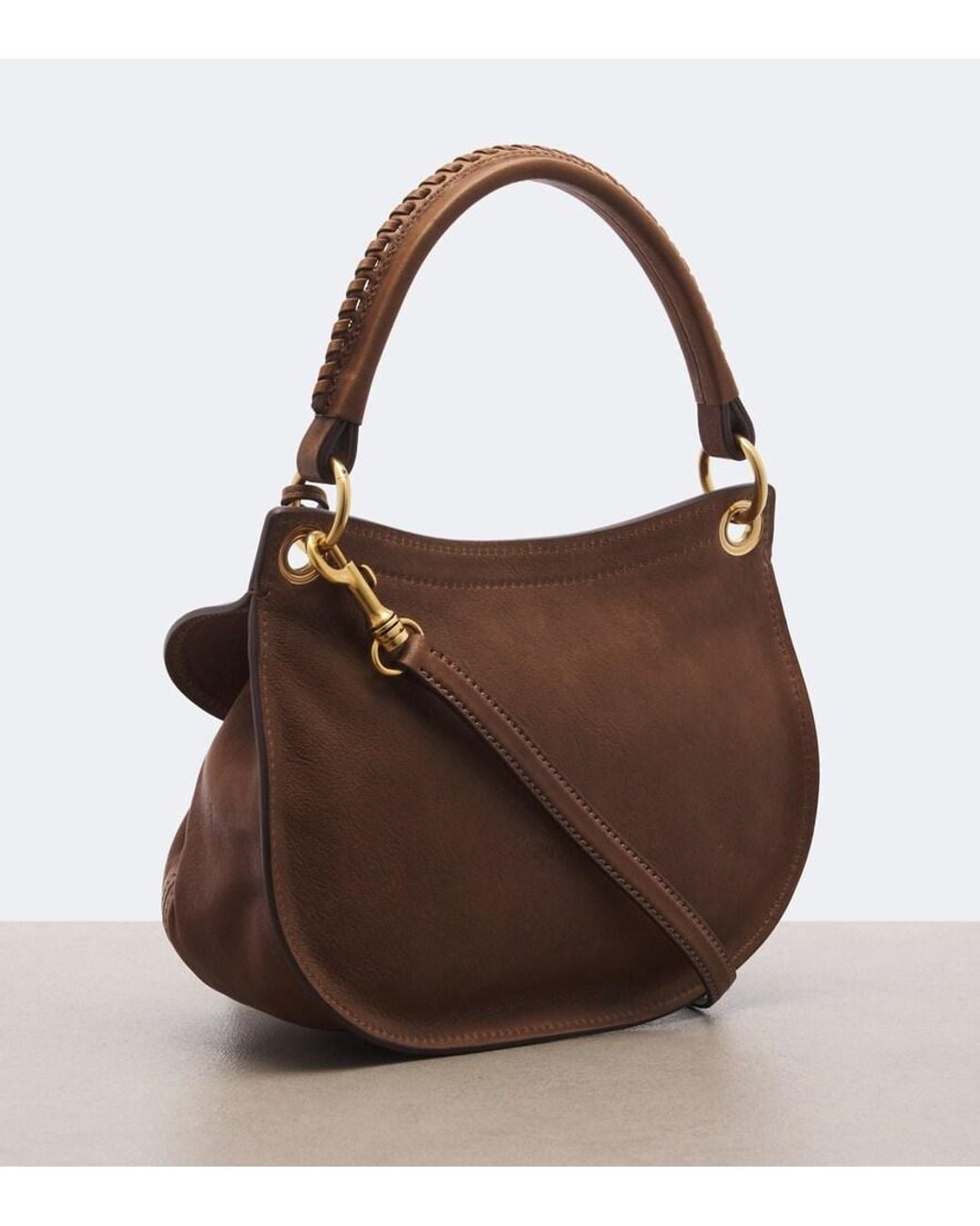 Miu Miu Brown Rendez-Vous Leather Shoulder Bag
