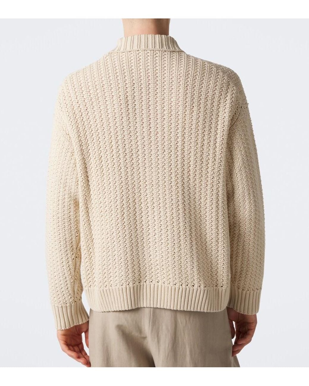 Orlebar Brown Natural Thomas Cotton Cardigan for men