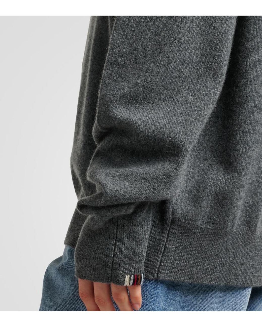 Extreme Cashmere Gray N°358 Mister Cashmere-Blend Sweater